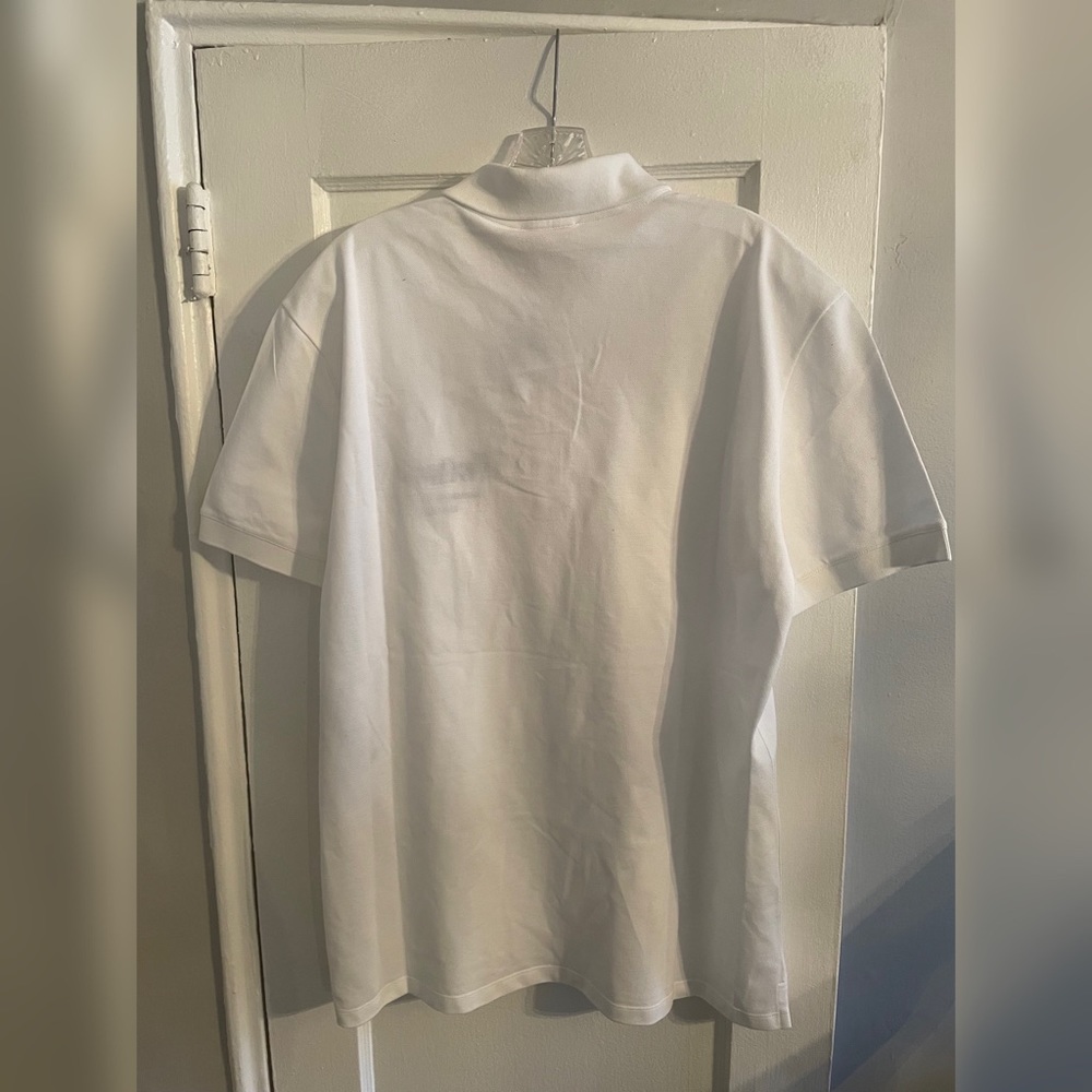 New Alexander McQueen Embroidered Graffiti logo-print cotton polo shirt Sz XXL - Picture 5 of 6